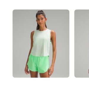 Lululemon sculpt cropped tank size 6